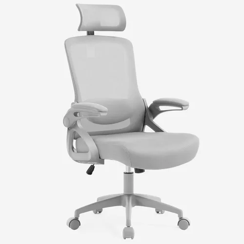 Vista 15 de Fizzin Silla de Oficina Ergonómica, Sillas de Computadora de 400 LBS con Soporte Lumbar Ajustable, Silla de Escritorio de Malla Transpirable Rosado