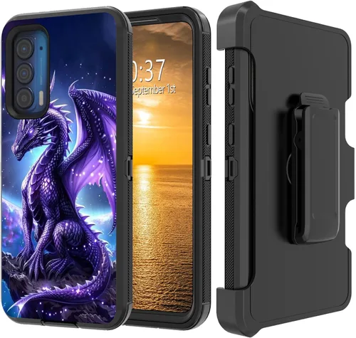 Vista 215 de Funda para Moto G Stylus 5G 2023 con funda de clip para cinturón y soporte, resistente de doble capa, resistente a prueba de golpes, para Motorola