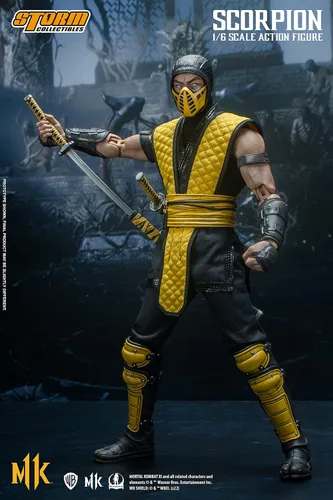 Vista 9 de Storm Collectibles - Mortal Kombat 11 - Figura de acción de Scorpion