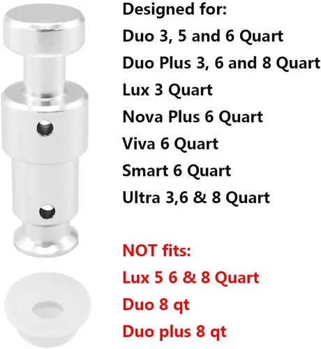 Vista 2 de Válvula de flotador de repuesto para Instant Pot Duo 3, 5, 6 cuartos de galón, Duo Plus 3, 6 cuartos de galón, Ultra 3, 6, 8 cuartos de galón, Lux 3