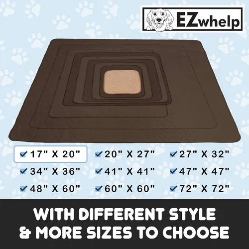 Vista 2 de EZwhelp Almohadillas reutilizables para orina de perro, almohadillas de entrenamiento impermeables para perros, lavables y sanitarias, esquinas
