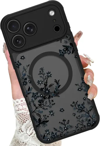 Vista 65 de KANGHAR - Funda para iPhone 11 [Compatible con Magsafe] Patrón estampado de leopardo Lindo guepardo Funda protectora magnética para niñas, mujeres