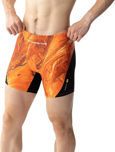Vista 10 de Men's Square Leg Swimsuits Briefs Quick Dry Durable Athletic Swim Jammers for Training Swimming Negro
