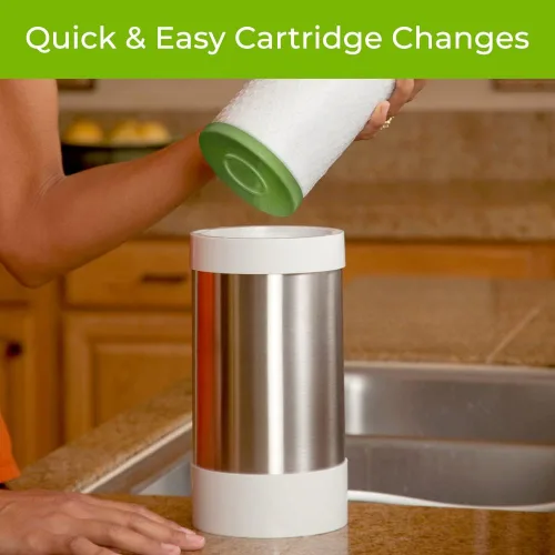 Vista 4 de WaterChef CR65 Cartucho de repuesto para filtro de encimera (para sistemas de filtro WaterChef C6500) de 600 galones de capacidad, certificado