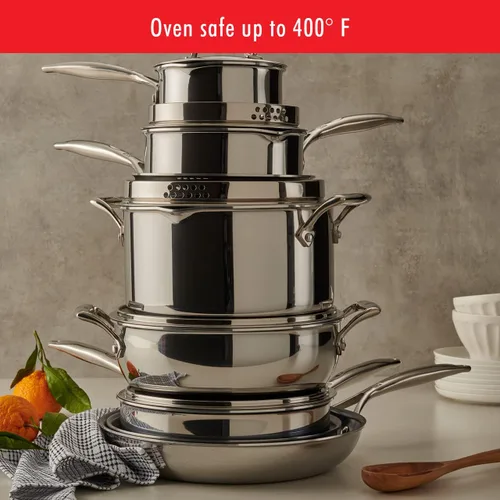 Vista 13 de ZWILLING Spirit Energy + Juego de utensilios de cocina antiadherentes de acero inoxidable de 10 piezas