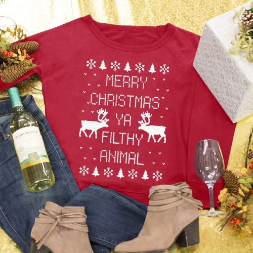 Vista 6 de Spadehill Sudadera de manga larga para mujer de Navidad