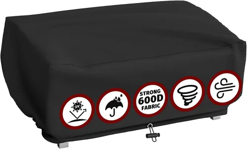 Vista 10 de SHINESTAR - Funda de parrilla para George Foreman, impermeable, 600D, resistente, para interiores y exteriores, cubierta de barbacoa redonda pequeña