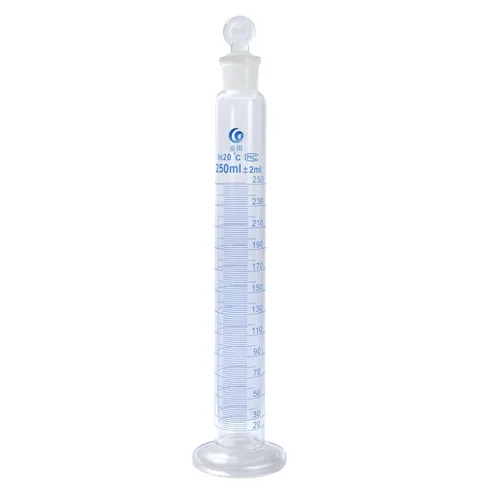 Vista 6 de PATIKIL Cilindro graduado de vidrio de borosilicato 3.3 de 0.3 fl oz con tapón, base hexagonal de alta transparencia, cilindro de medición