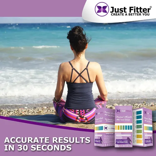 Vista 5 de Just Fitter Tiras de prueba de equilibrio de pH vaginal. Kit de bienestar personal para mujeres. Apoya la higiene femenina, la conciencia