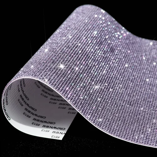 Vista 17 de Hojas de Rhinestone Brillante (Bling), Calcomanías de Rhinestone con Purpurina Autoadhesivas para Manualidades DIY, Hoja de Gemas para Decoración