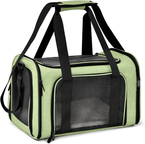 Vista 13 de Transportador Henkelion para Gatos y Perros Portador de Mascotas para Gatos / Perros Pequeños / Medianos Cachorros (Hasta 15lbs), Portador de Perros