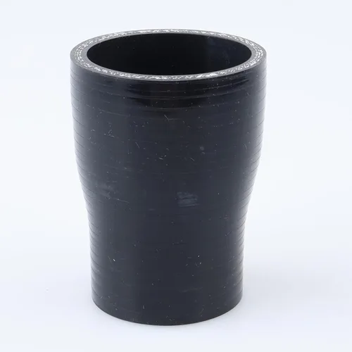 Vista 9 de AC PERFORMANCE ID de 1" a 1/2" (25mm a 13mm) Manguera de silicona recta reductora de 3 capas reforzada negra, 3" de longitud Negro