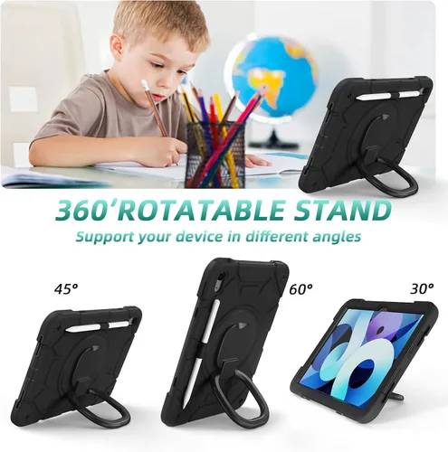Vista 4 de Funda para iPad (A16) de 11ª generación de 11 pulgadas (2025), iPad de 10.9 pulgadas (2022), con [protector de pantalla de vidrio templado]