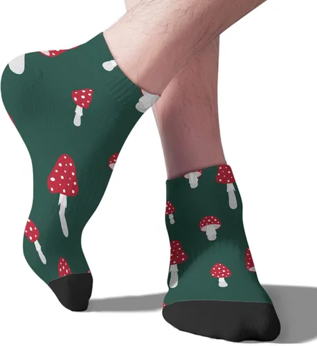 Vista 9 de devor Ankle Socks for Men Athletic Socks Men No Show Athletic Sock Trendy Mushrooms Funny Mushrooms Magic Mushrooms Plant Forest Sock