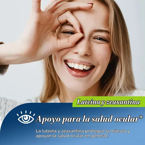 Vista 3 de Gotas de extracto de arándanos con luteína y zeaxantina para la salud ocular