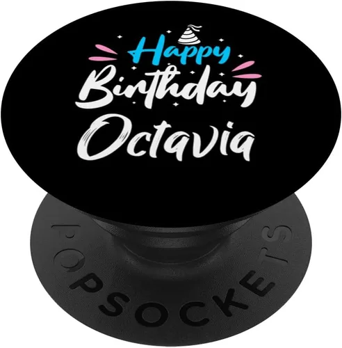 Vista 6 de Happy Birthday Octavia PopSockets MagSafe PopGrip for iPhone
