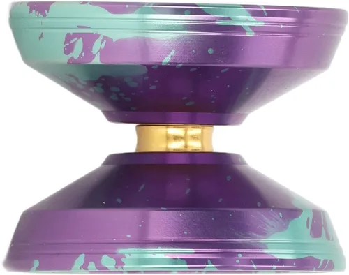 Vista 7 de Yoyo - Bola de aleación de aluminio, juguete profesional de bola Yoyo con guante de cuerda para niños y adultos, regalo de cumpleaños (verde) Yoyo