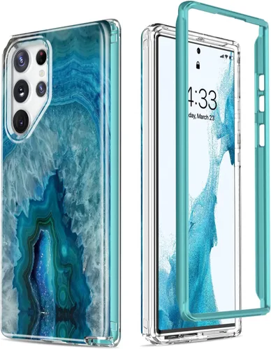 Vista 23 de Esdot Funda para Samsung Galaxy S23 Ultra, Grado Militar que Pasa Prueba de Caída de 21 pies, Cubierta Resistente con Diseños de Moda para Mujeres