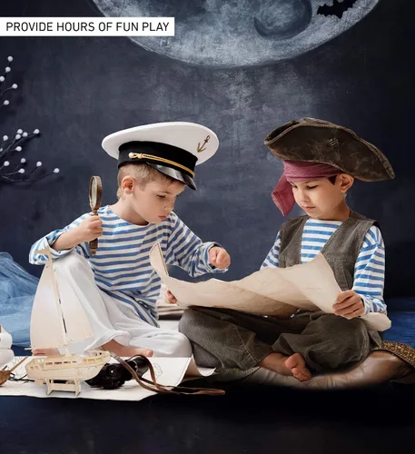 Vista 4 de Puzzled Rompecabezas de madera 3D de velero - Kit de construcción de bricolaje rompecabezas de barco de madera para niños y adultos, pintura