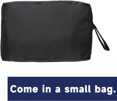 Vista 3 de Arxus Bolsa de lona extra grande para equipaje de viaje, deporte y campamento con correa para el hombro, Negro