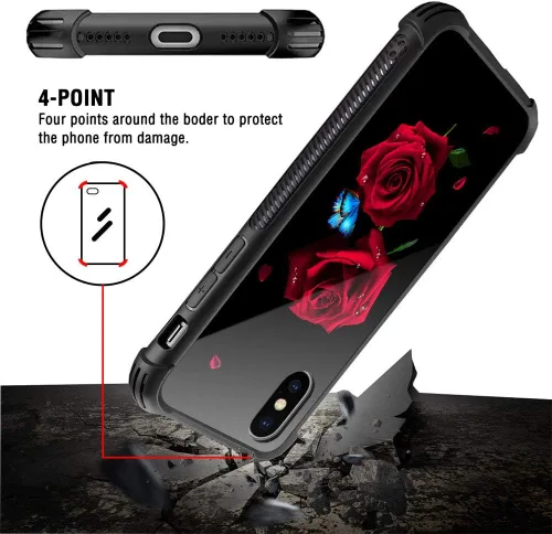 Vista 238 de Funda compatible con iPhone 8, a prueba de golpes, antiarañazos, bandera de ciervos de cola blanca de grano de madera estadounidense
