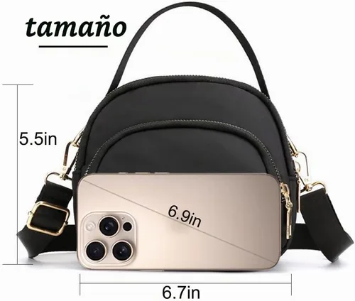 Vista 6 de Bolsos cruzados pequeños para mujer, bolsos de mano con correa ajustable para mujer, bolso de hombro para mujer