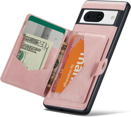 Vista 40 de Funda para Google Pixel 6 Pro, cartera magnética desmontable con ranura para efectivo, soporte de carga inalámbrica, función atril compatible