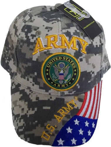 Vista 2 de Gorra bordada estilo de béisbol del CAMO del ejército de los Estados Unidos de los Estados Unidos de, Camo