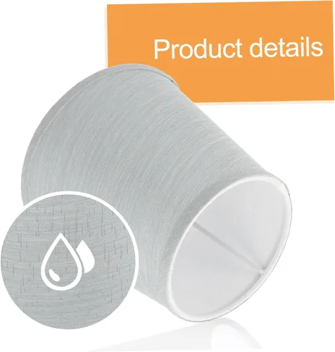 Vista 7 de DOITOOL Moderna lámpara de mesa accesorio bordado pantalla cubierta para pequeño tamaño blanco lámpara pantallas