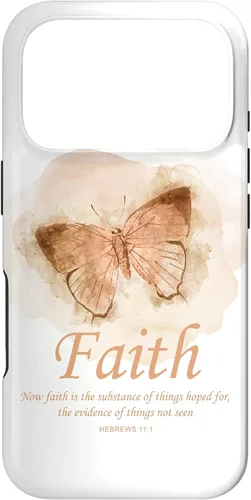 Vista 30 de Faith Bible Verse: Women’s Christian Hebrews 11:1 Quote Case for iPhone 17