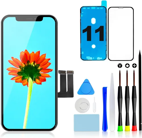 Vista 11 de Reemplazo de pantalla LCD de 5.4 pulgadas para iPhone 12, montaje digitalizador táctil 3D con herramientas de reparación, protector de pantalla