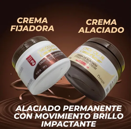 Vista 2 de Nutrapel KIT ALACIADO DE CABELLO CHOCOLATE 4EVER LASSIO 6 MESES ALACIADO Chocolate