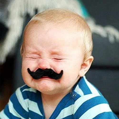 Vista 5 de Juego de 12 bigotes falsos divertidos para tu cumpleaños, para Halloween, fiestas, niños, regalos, diversión, cumpleaños, fiestas, juegos, hogar
