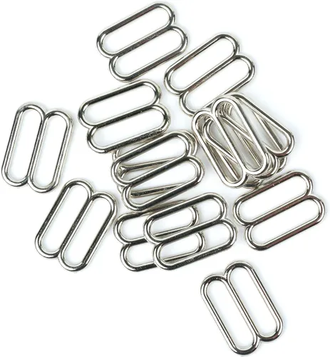 Vista 5 de Country Brook Design - Diapositivas redondas de metal con boca ancha Chapado en níquel