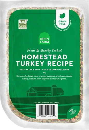 Vista 9 de Open Farm, Harvest Chicken - Alimento para perros recién hecho a mano, sin granos, bolsa de 16 onzas (paquete de 8) Vet-Approved & Gently Cooked