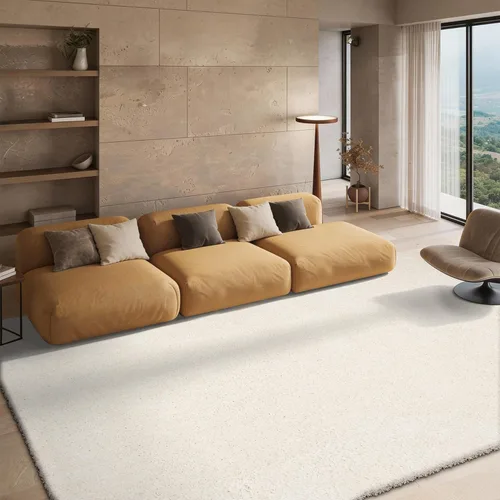 Vista 10 de SAFAVIEH Popcorn Shag Collection - Alfombra decorativa, 2 x 3 pies, beige, hecha a mano, 1.8 pulgadas de grosor, ideal para zonas de alto tráfico