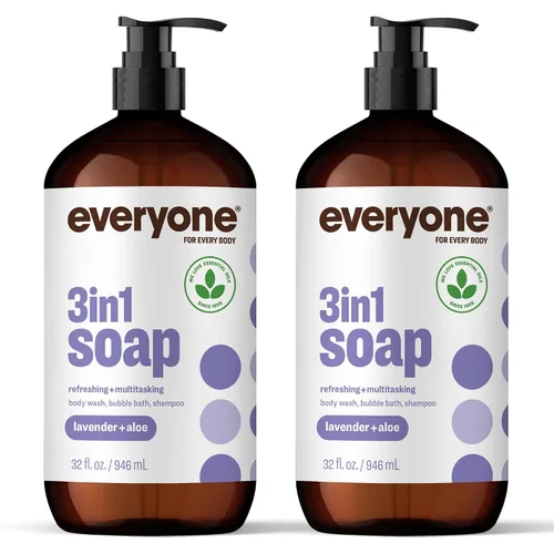 Vista 14 de Everyone Jabón 3 en 1, gel de baño, baño de burbujas, champú, 32 onzas (paquete de 2), cedro y cítricos, hecho con aceites esenciales para hombres