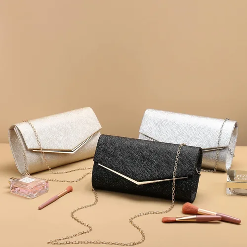 Vista 3 de ZHANNI - Bolsa de noche con textura para mujeres y señoras, bolso de fiesta, boda, fiesta de graduación