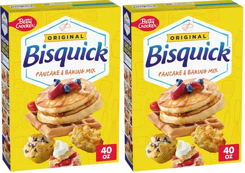 Vista 9 de Betty Crocker Bisquick - Mezcla para panqueques y hornear, original, hace alrededor de 30 panqueques, 20 onzas
