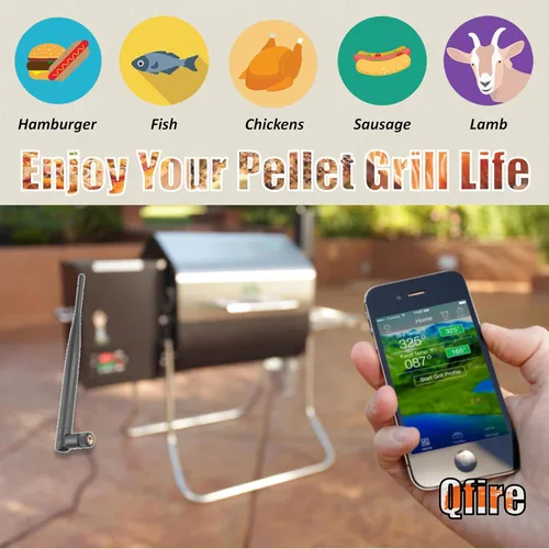 Vista 6 de Antena WiFi GMG de repuesto compatible con placa de circuito de control WiFi Green Mountain Grills, para antena GMG Davy Crockett, Trek, Daniel