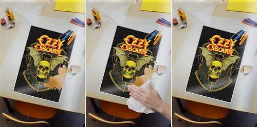 Vista 4 de Ozzy Osbourne - Póster musical (calavera) (tamaño: 24" x 36") (póster laminado)