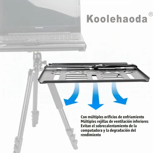 Vista 5 de koolehaoda Soporte de bandeja para proyector portátil para trípode de 15.4