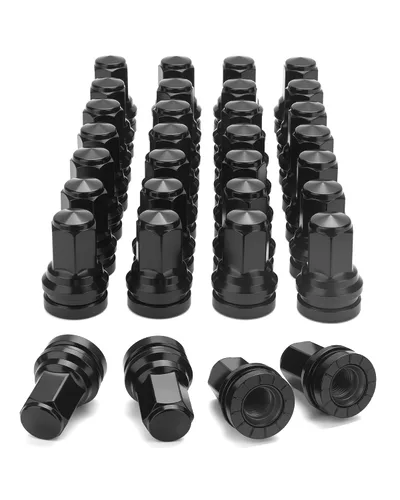 Vista 8 de Tuercas de llanta OEM M14x1.5 para Ford Edge Mustang Explorer Maverick Negro