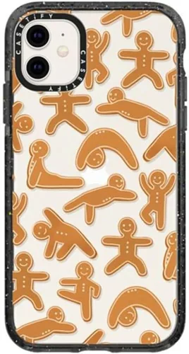 Vista 109 de Funda Impact de CASETiFY para iPhone 11 - Tiempo A Solas de Esther Kim - Negro Claro