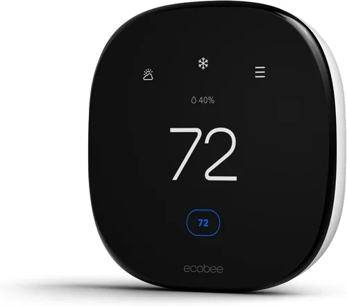 Vista 15 de ecobee Termostato inteligente mejorado, termostato Wifi programable Funciona con Siri, Alexa, Google Assistant, certificado Energy Star, Smart