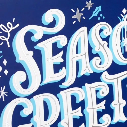 Vista 3 de Hallmark - Tarjetas navideñas, “Season's Greetings” (10 tarjetas con sobres)