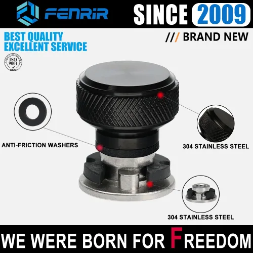 Vista 4 de Fenrir Kit de base de tornillo de asiento de liberación rápida personalizada de acero inoxidable 304 acabado negro para Harley Davidson 1997-ahora