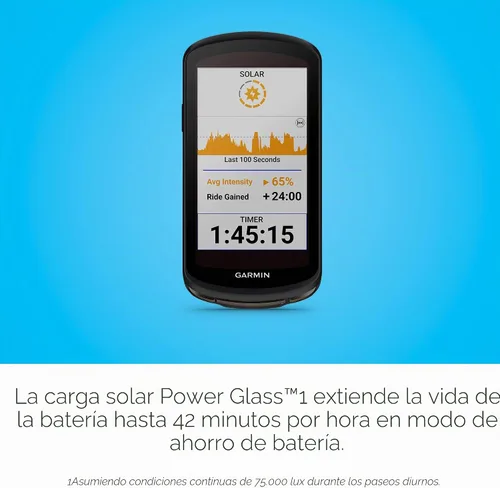 Vista 4 de Garmin Edge® 1040 - Computadora para bicicleta con GPS y capacidad de carga solar