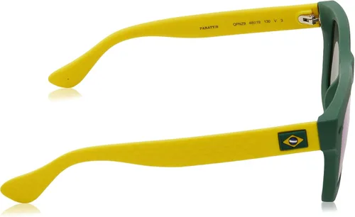 Vista 3 de Havaianas Paraty - Gafas de sol cuadradas Verde Amarillo 52 mm