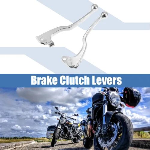 Vista 2 de X AUTOHAUX 1 par de palancas de embrague de freno para Yamaha YZ80 YZ125 TW200 XT250 TT350 XT350 XT350 motocicleta freno manillar reemplazo palancas